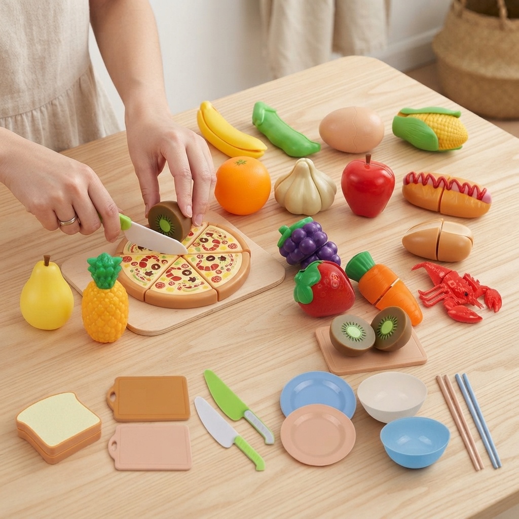 Kitchen Kids Baking Set - لعبة طعام مونتيسوري 2026 للعب التخيلي،