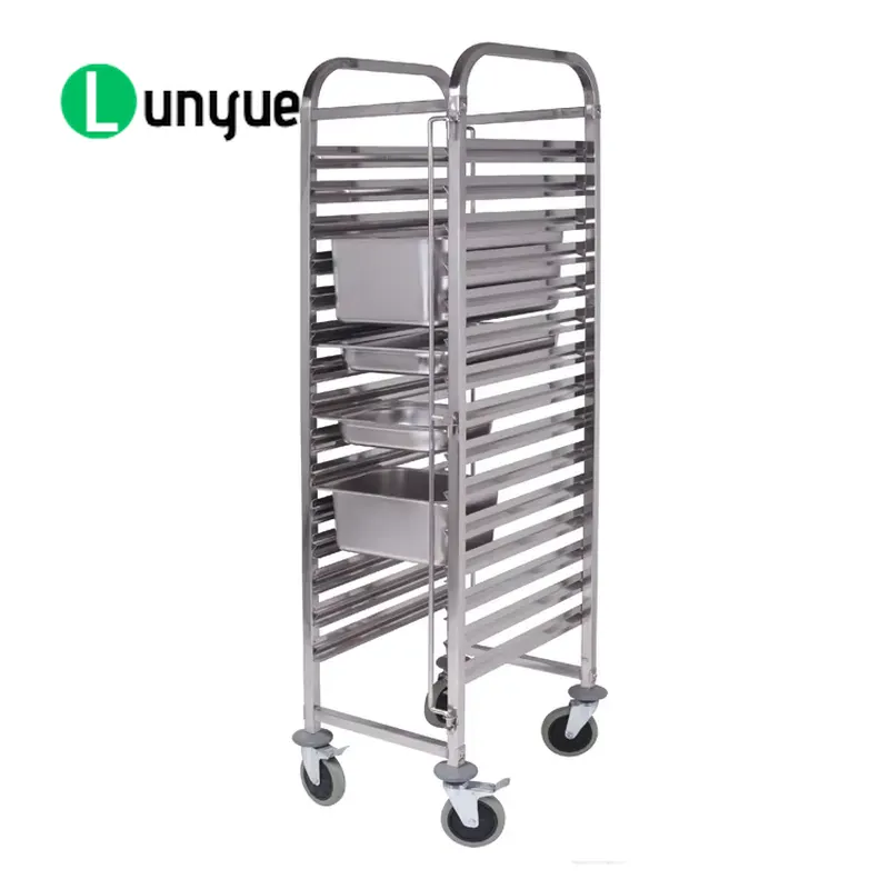 Kitchen Baking Cart - عربة فرن طعام من الفولاذ المقاوم