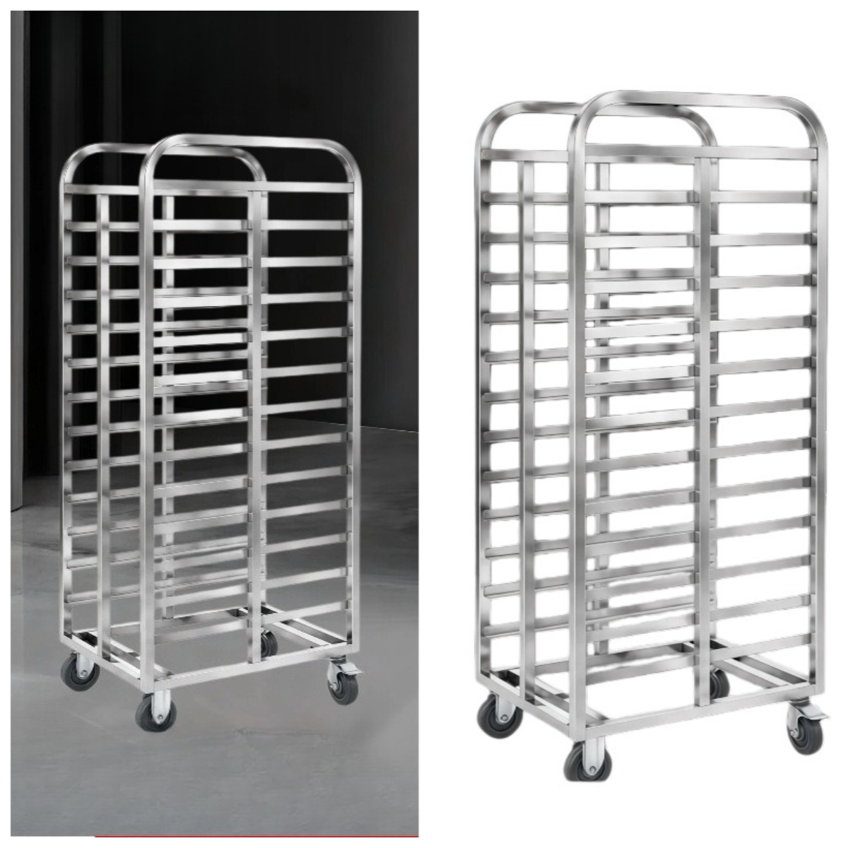 Kitchen Baking Cart - عربة خبز متعددة الطبقات من الفولاذ