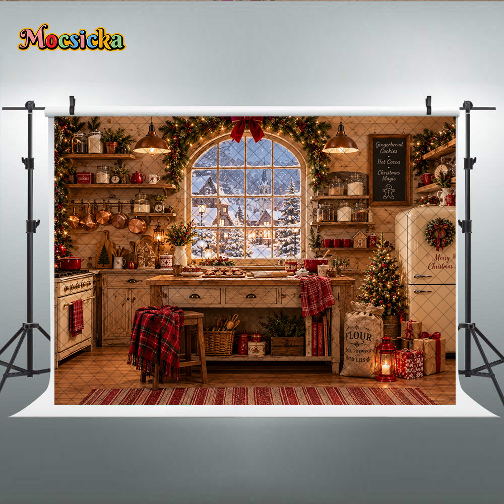 خلفية تصوير عائلية لعيد الميلا - مراجعة Kitchen Baking Background وسعره