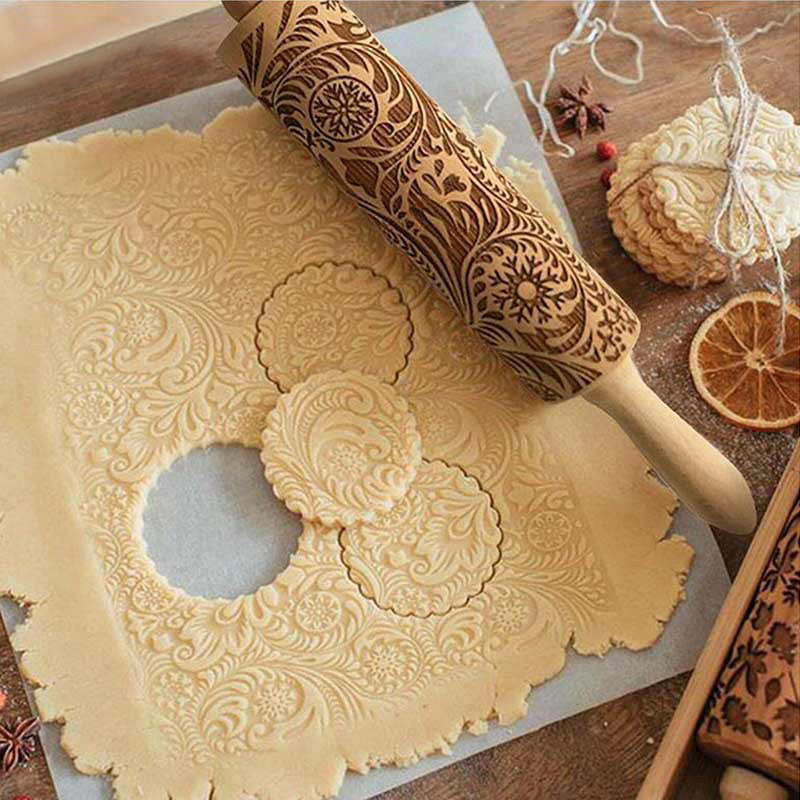 1 قطعة النقش محفورة شوبك الخبز - مراجعة Kitchen Roller Baking وسعره