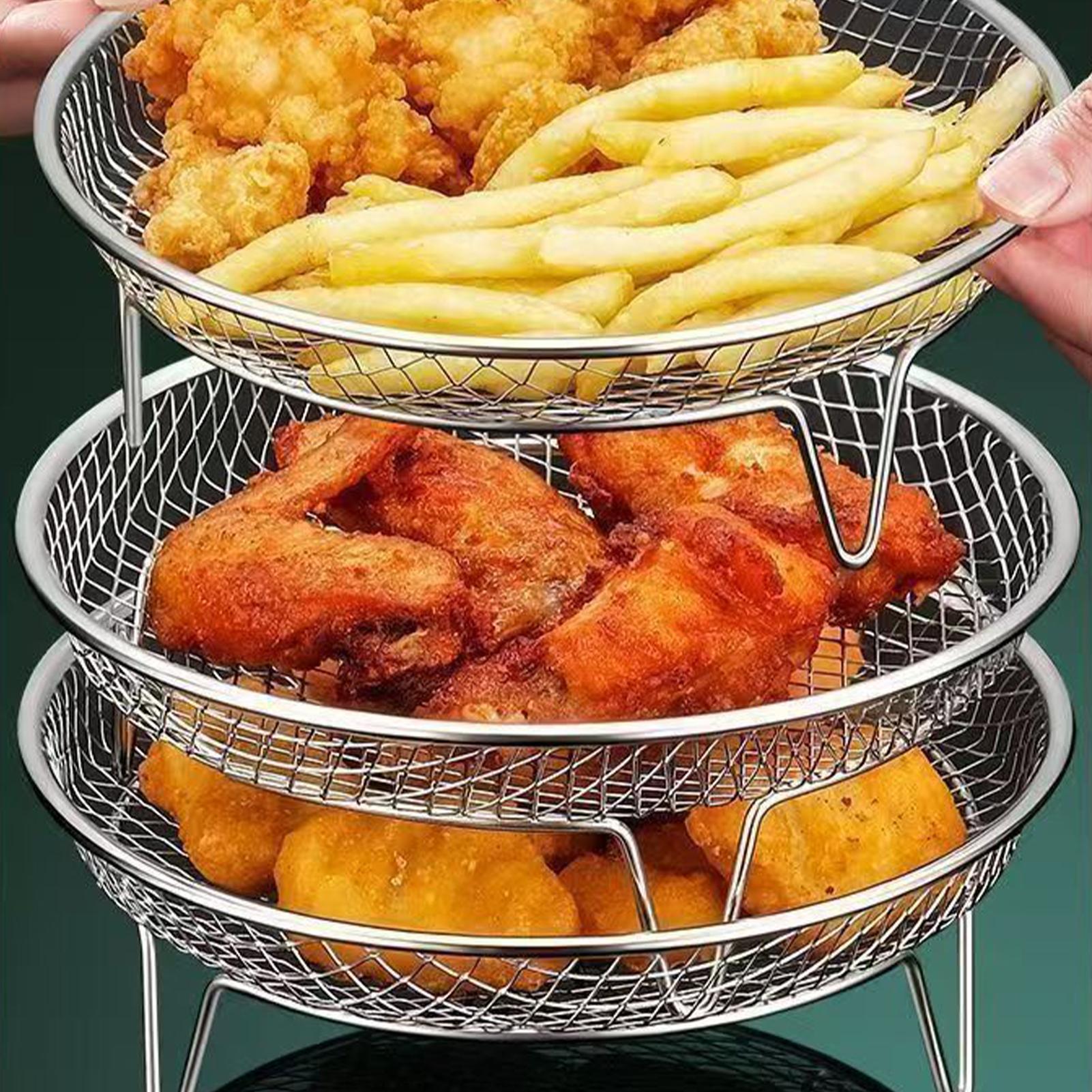 سلة قابلة للتكديس لقلاية الهوا - مراجعة Kitchen Baking Rack وسعره