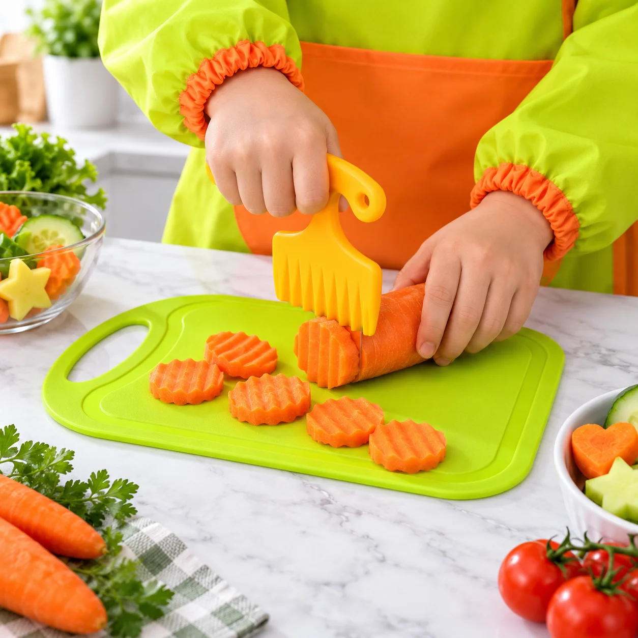 مجموعة سكاكين بلاستيكية آمنة ل - مراجعة Kitchen Kids Baking Set وسعره